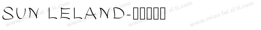 SUN LELAND字体转换